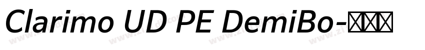 Clarimo UD PE DemiBo字体转换